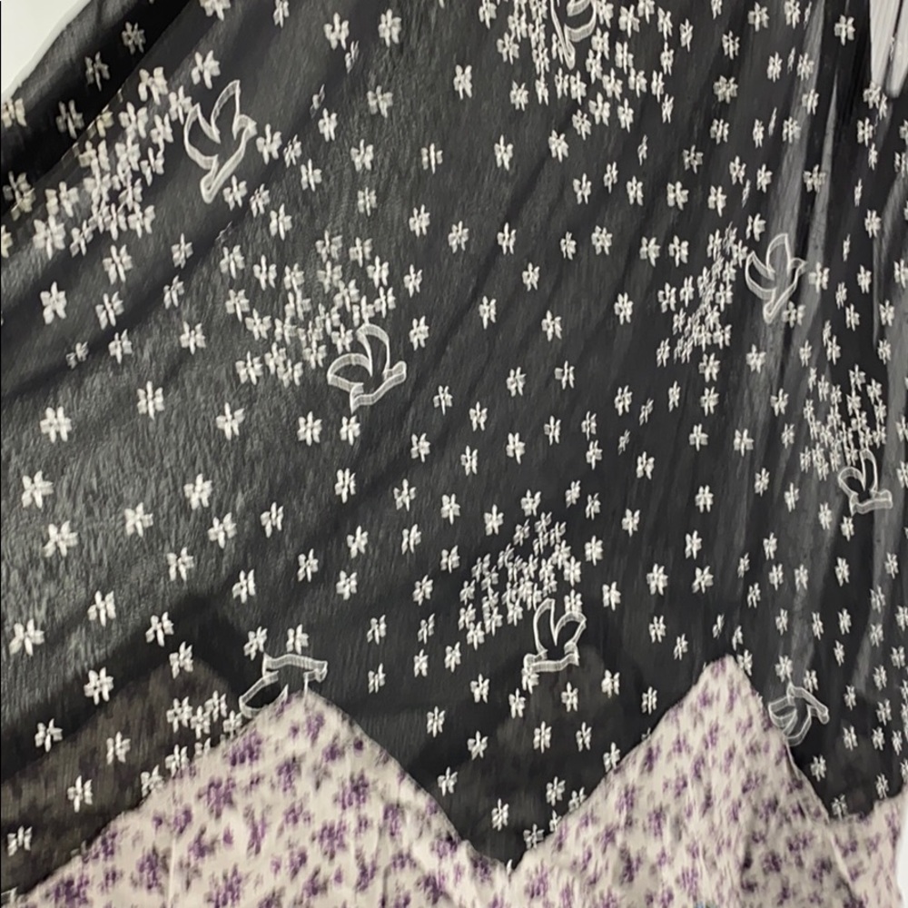 Free People Breezy Seashell Sequin Trim Dress Lg - Picture 5 of 10